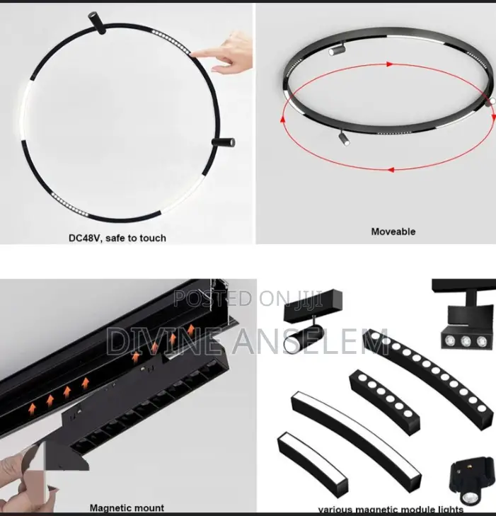 Round Magnetic Track Light