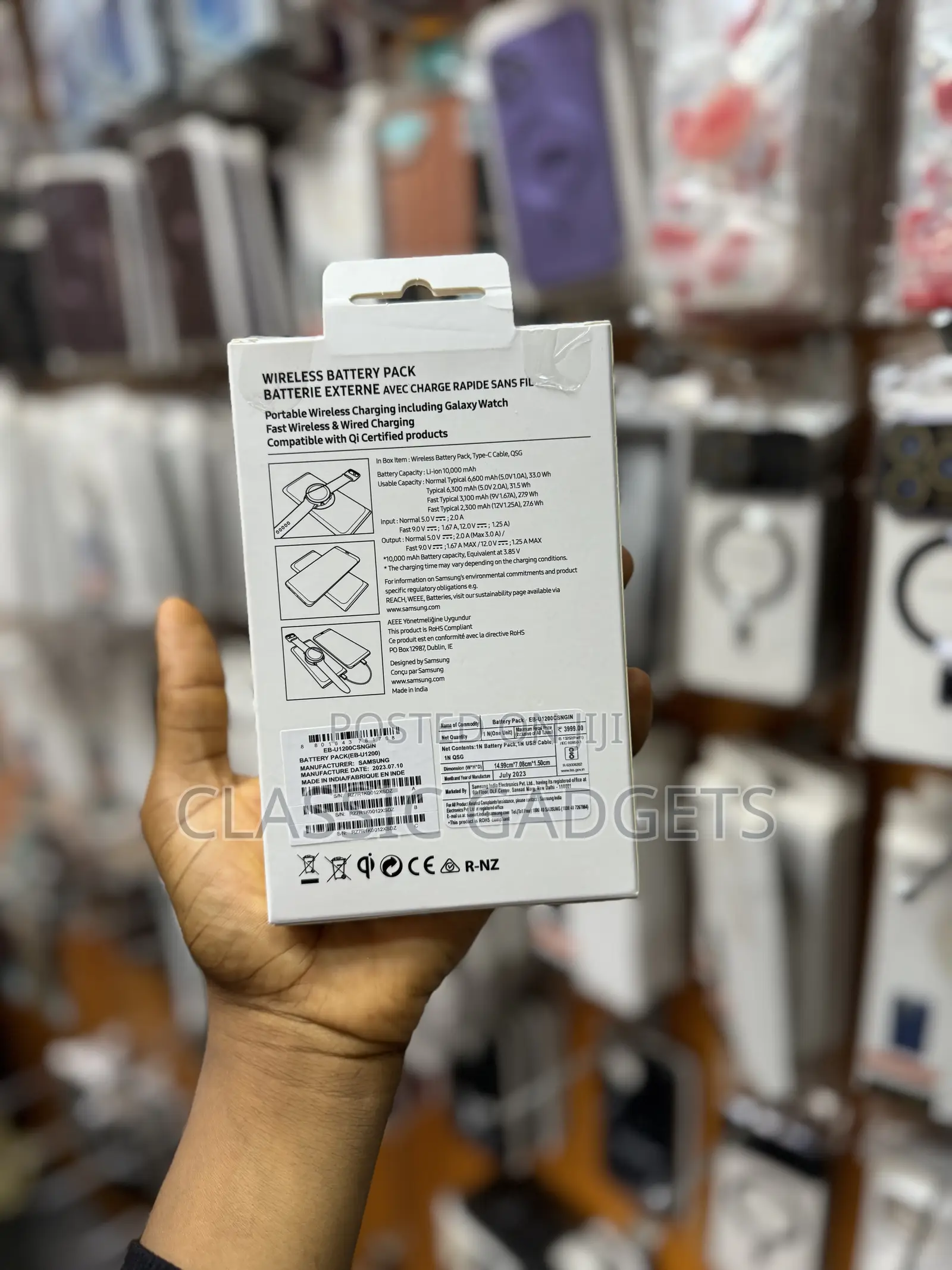 Samsung Wireless Super Fast Charging Battery Pack 10,000mah