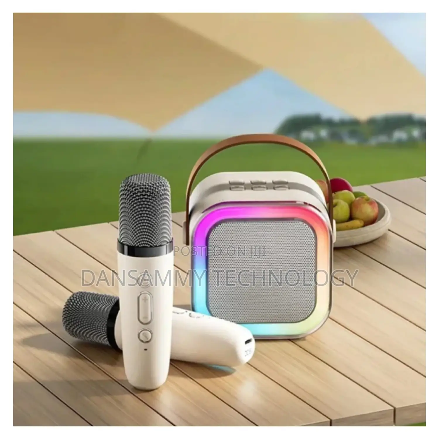 Karaoke Portable Speaker With 2 Wireless Microphone