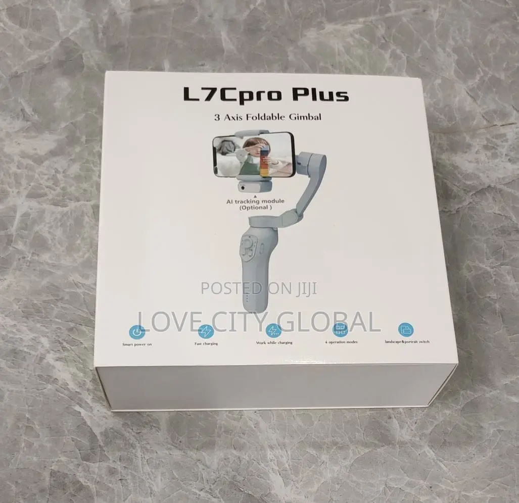 L7cpro Plus 3-Axis Foldable 3600 Ai Sensor Phone Stabilizer