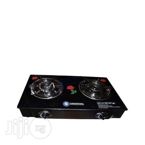 Thermocool Table Top Gas Cooker-Double Burner Glass