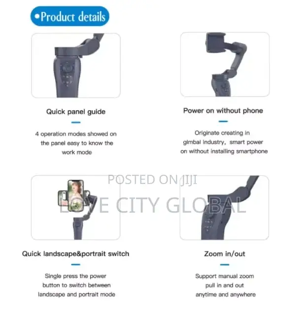 Artificial Intelligence Face Trackin Three-Axis Phone Gimbal