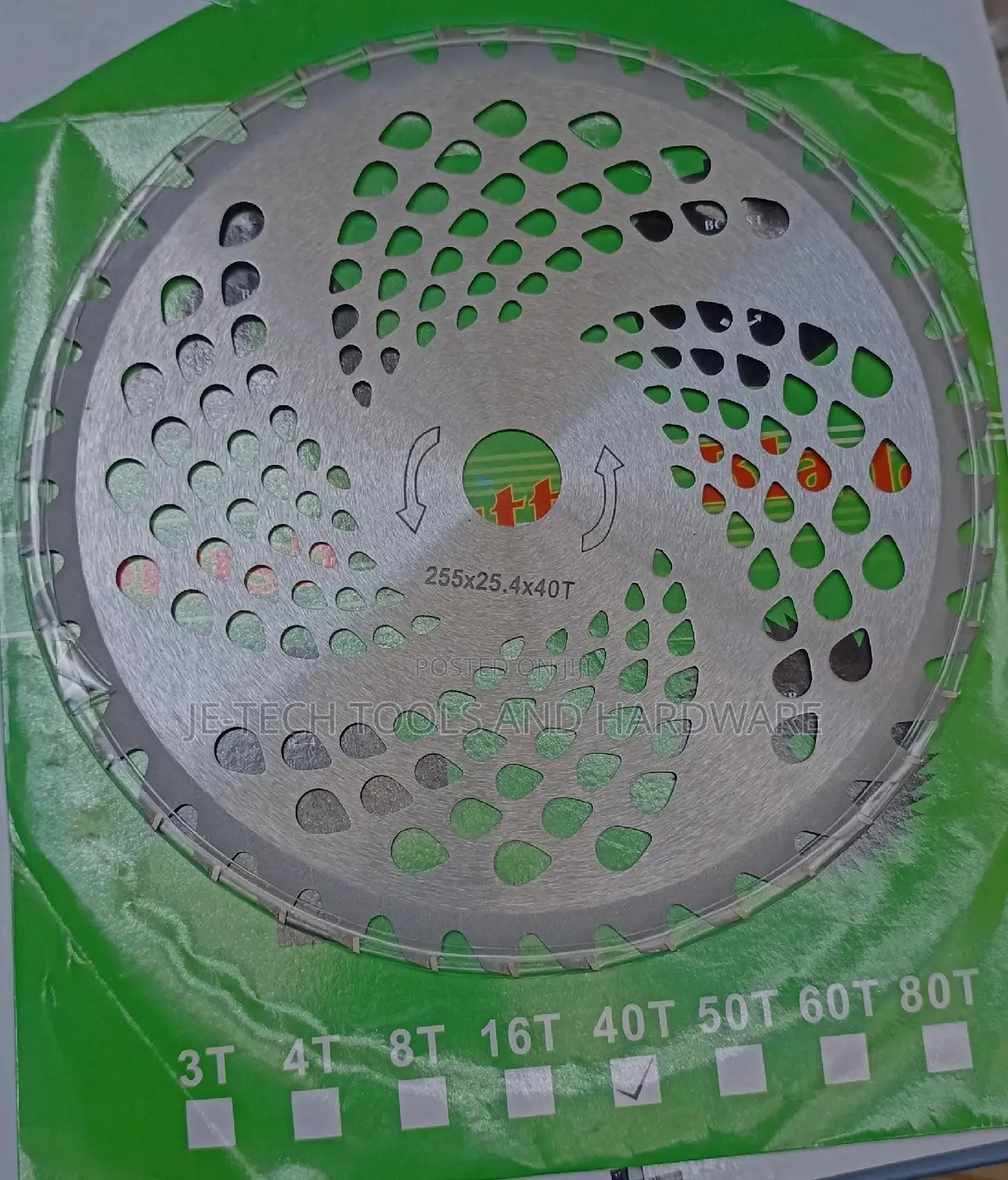 40T Carbide Brush Cutter Blade.