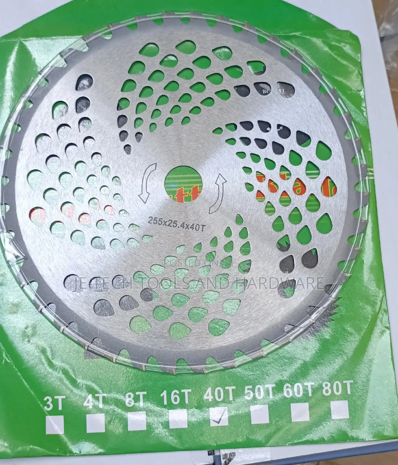 40T Carbide Brush Cutter Blade.