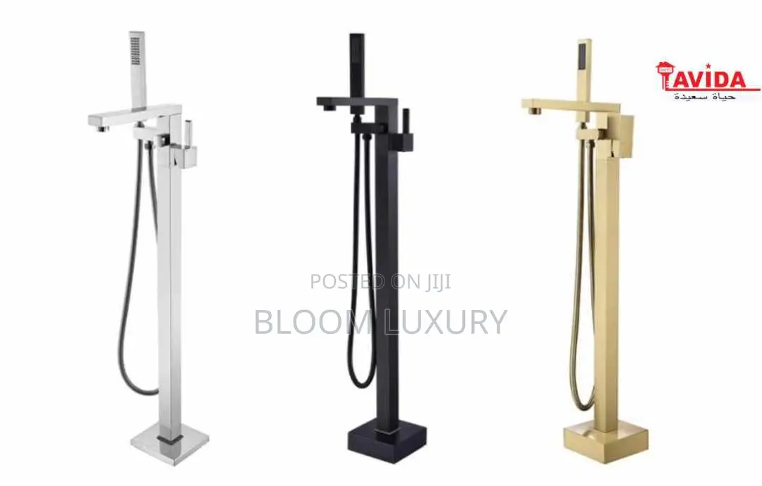 Freestanding Square Bathtub Faucet