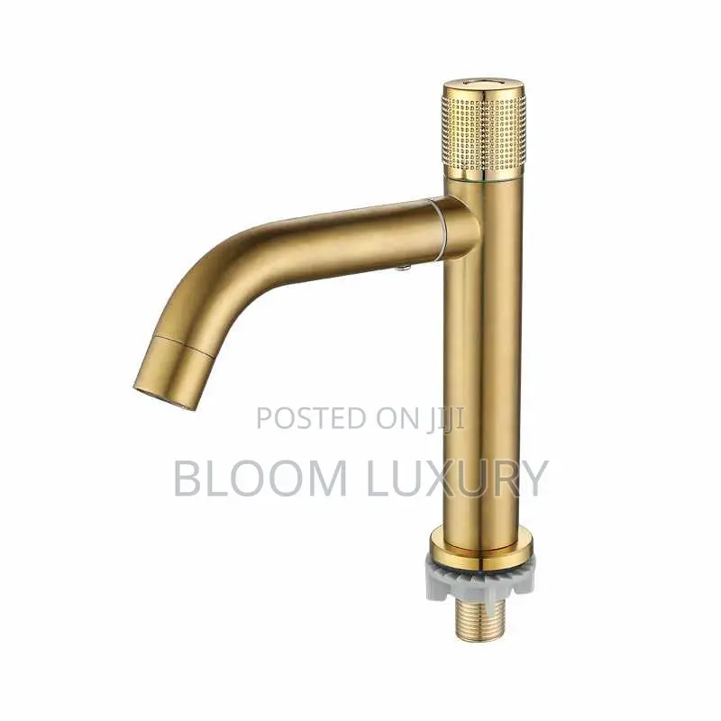 Heavy Guage Matte Black Only Cold Basin Faucet