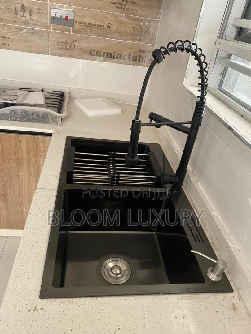 Double Bowl Kitchen Sink With Faucet