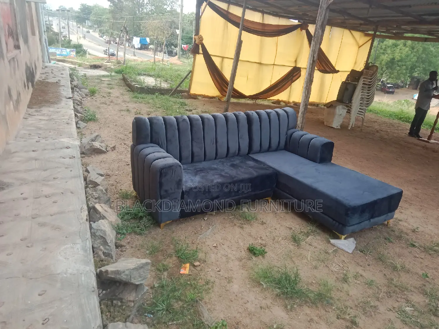 L Shape Channel Sofa by Blackdiamondfurniture and Interior
