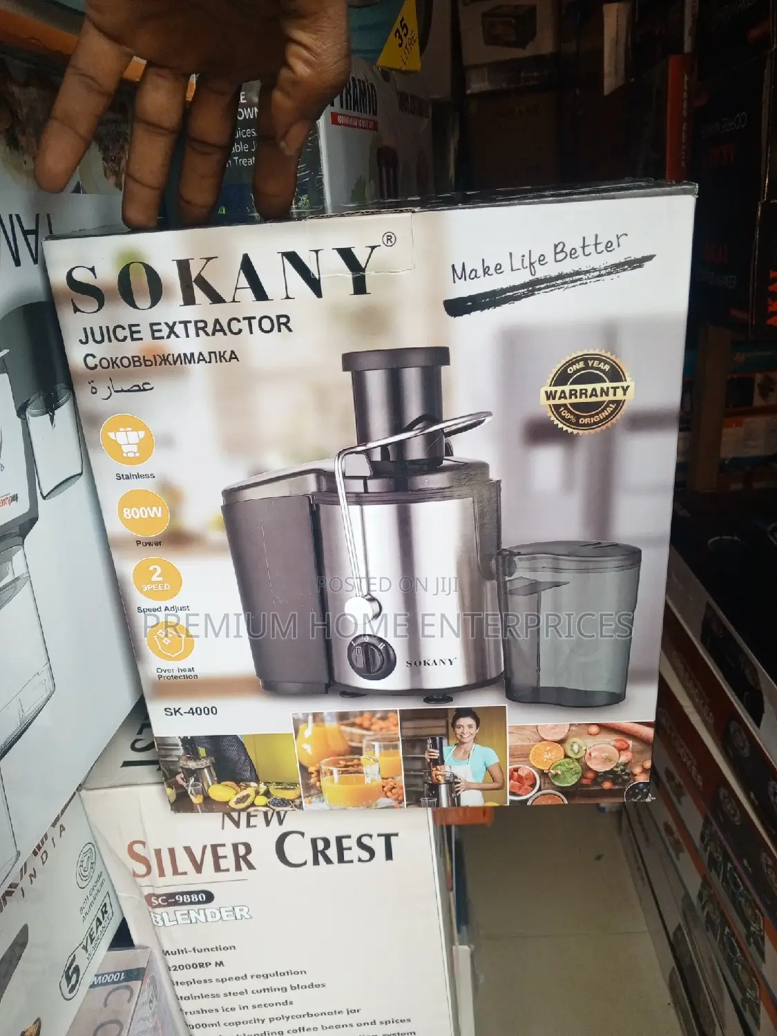 Sokany Electric Juice Extractor 800 Watts