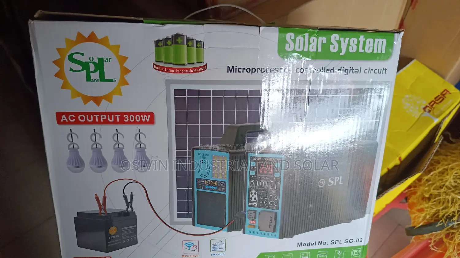 SPL Solar System 300w With Space For Extra Battery