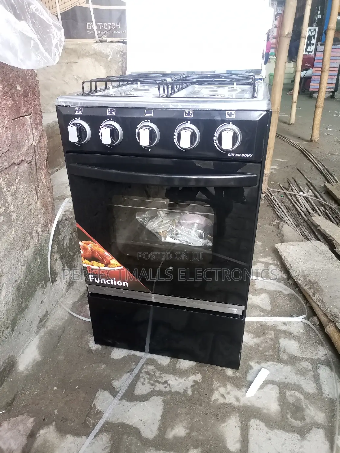 50*50cm Automatic Ignite 4 Burner Gas Cooker With Oven And