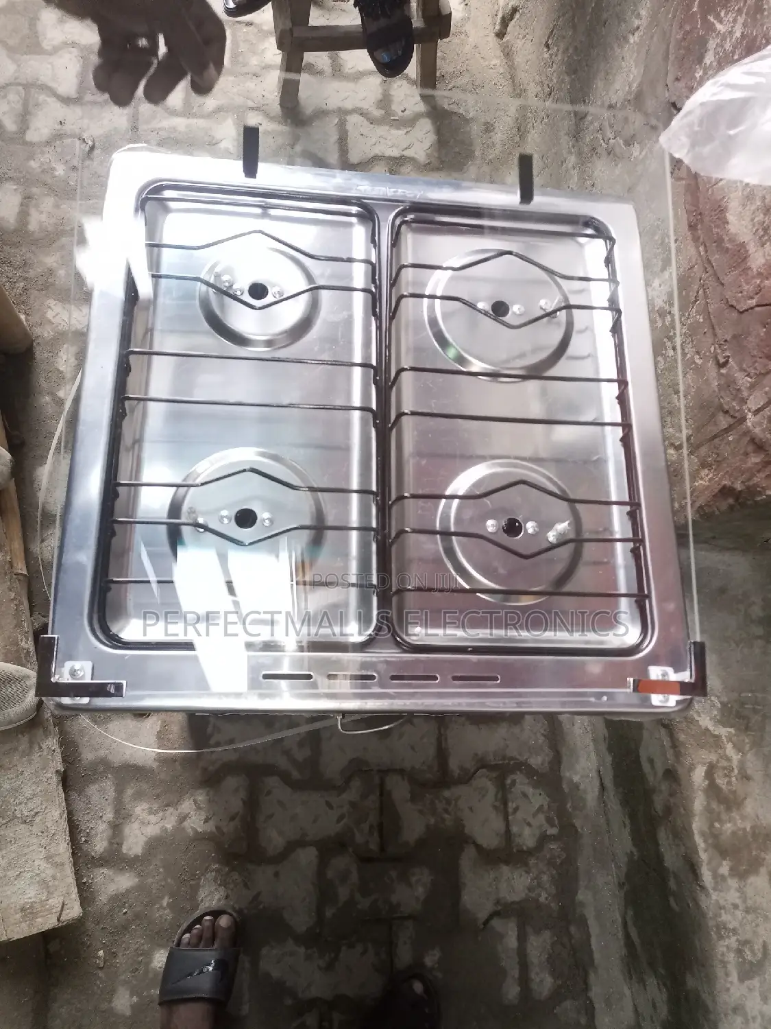 50*50cm Automatic Ignite 4 Burner Gas Cooker With Oven And