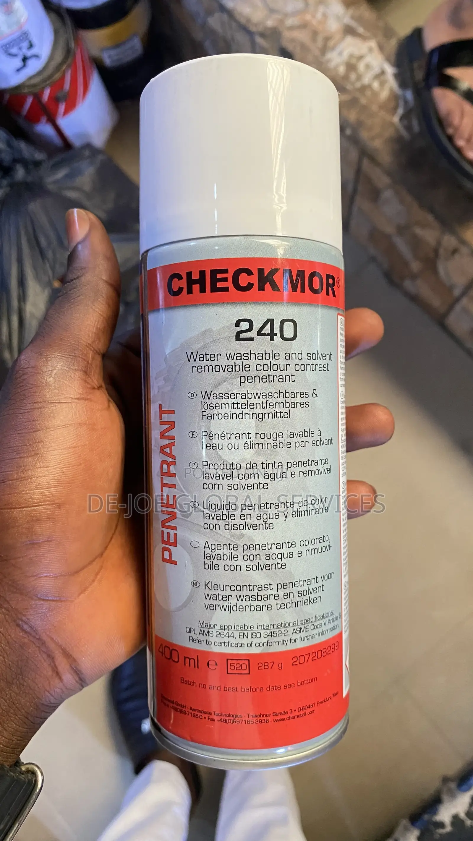 Chemtell Checkmor 240 Waterwashable Red Dye Penetrant