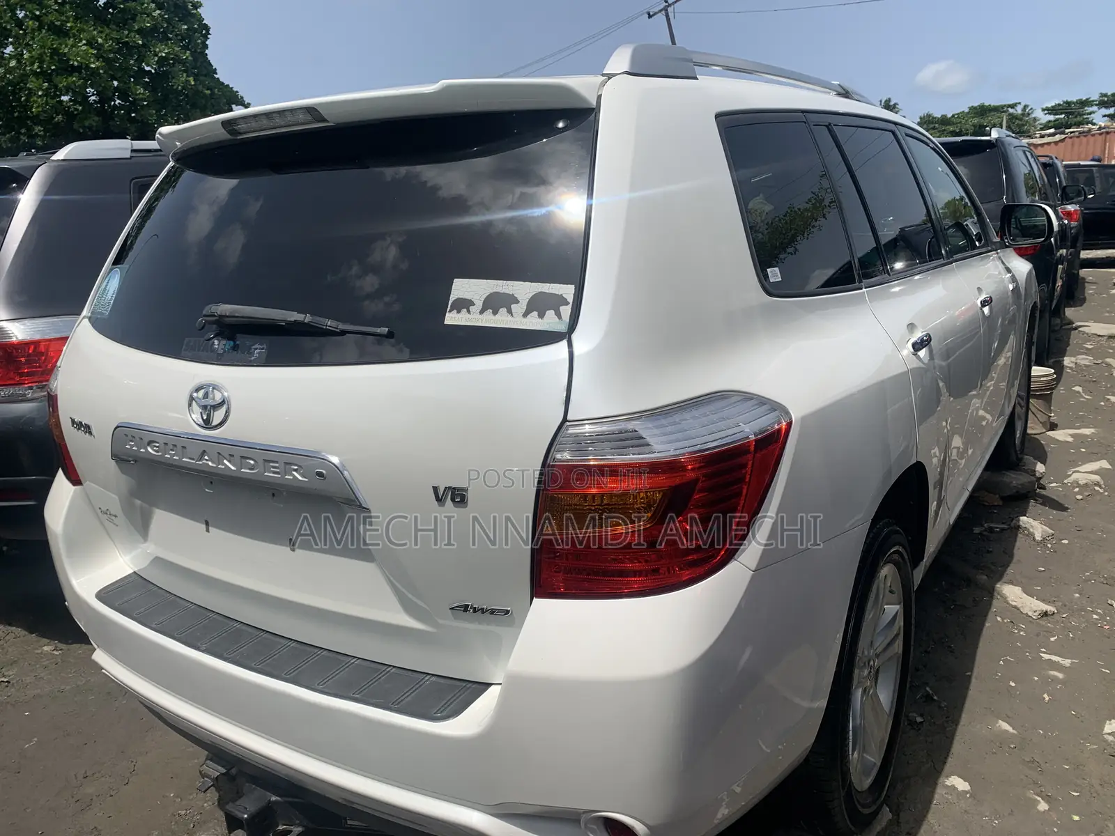 Toyota Highlander Limited 2008 White