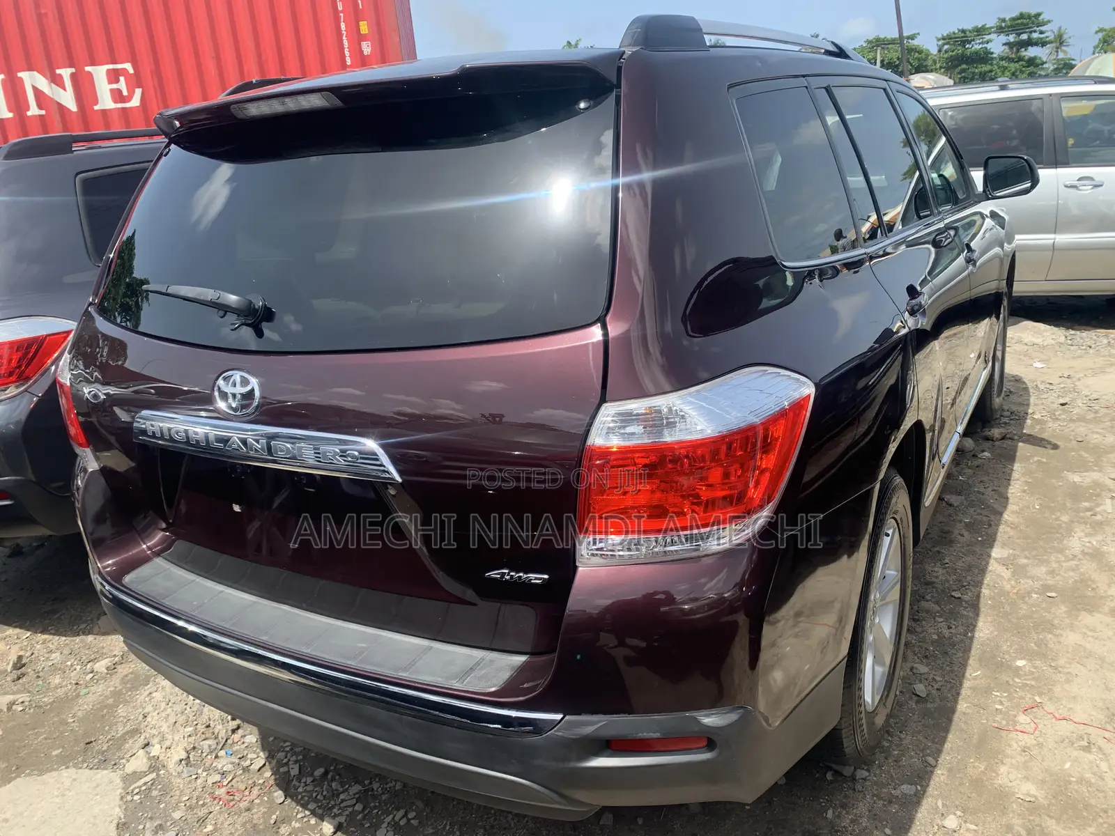 Toyota Highlander Limited 3.5l 4WD 2013 Red