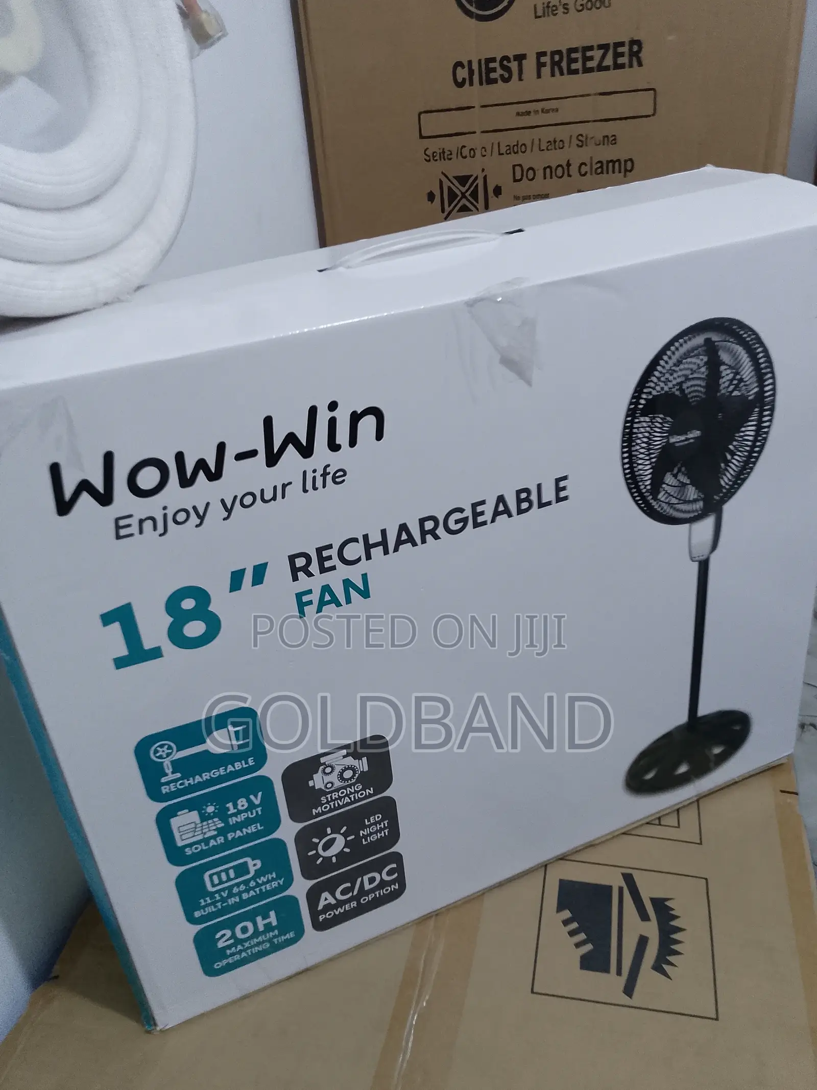Valuable 17.2- Inches Wow-Win Rechargeable Fan
