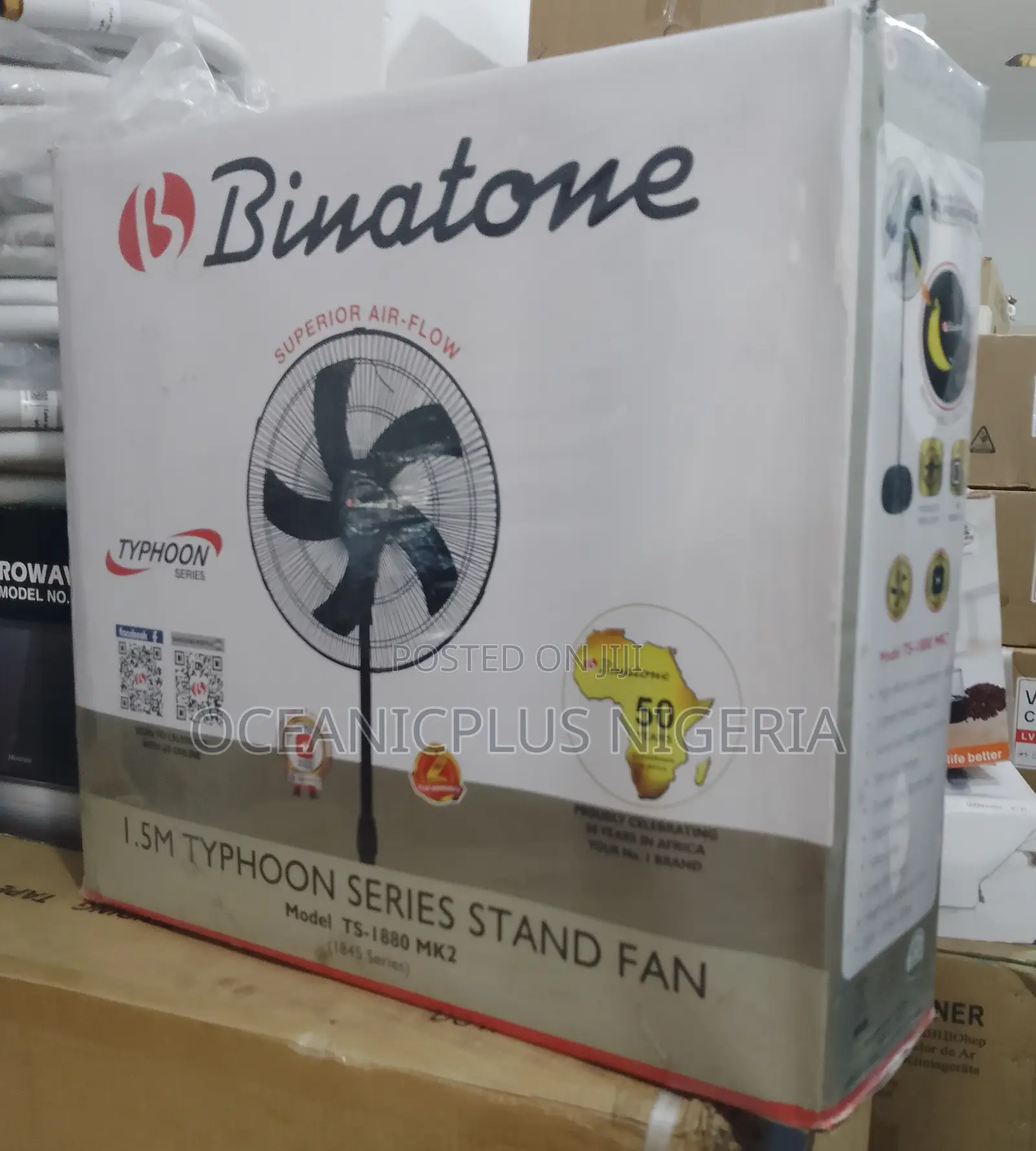 Brand New Non-Rechargeable Binatone Standing Fan