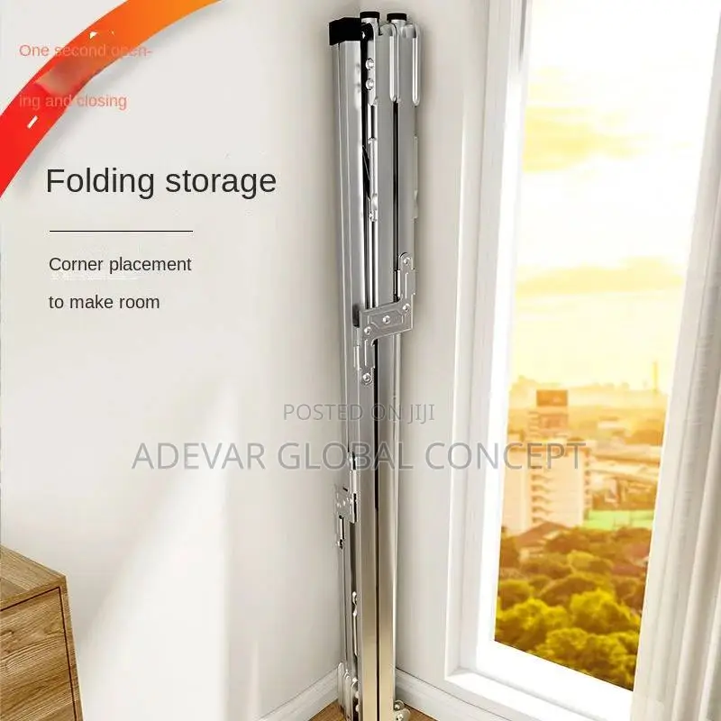 Clothes Hanger Floor Folding Indoor Home Balcony Outdoor