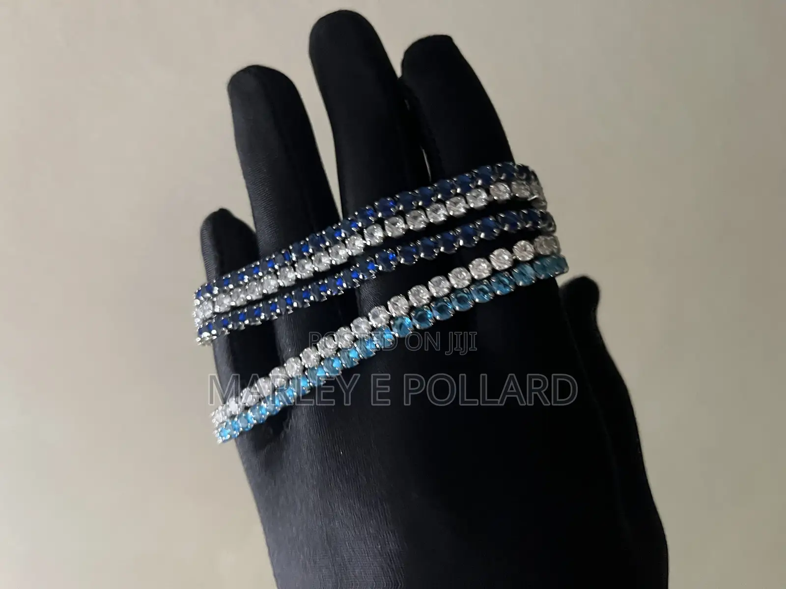 Silver Gold Cz Diamond Iced Out Tennis Color Bracelet