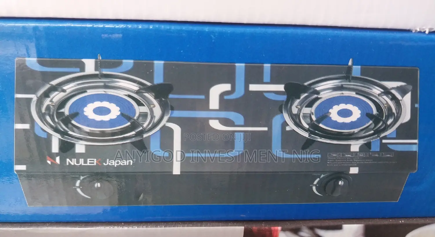 Automatic Nulek Glas Top Double Burner Gas Cooker
