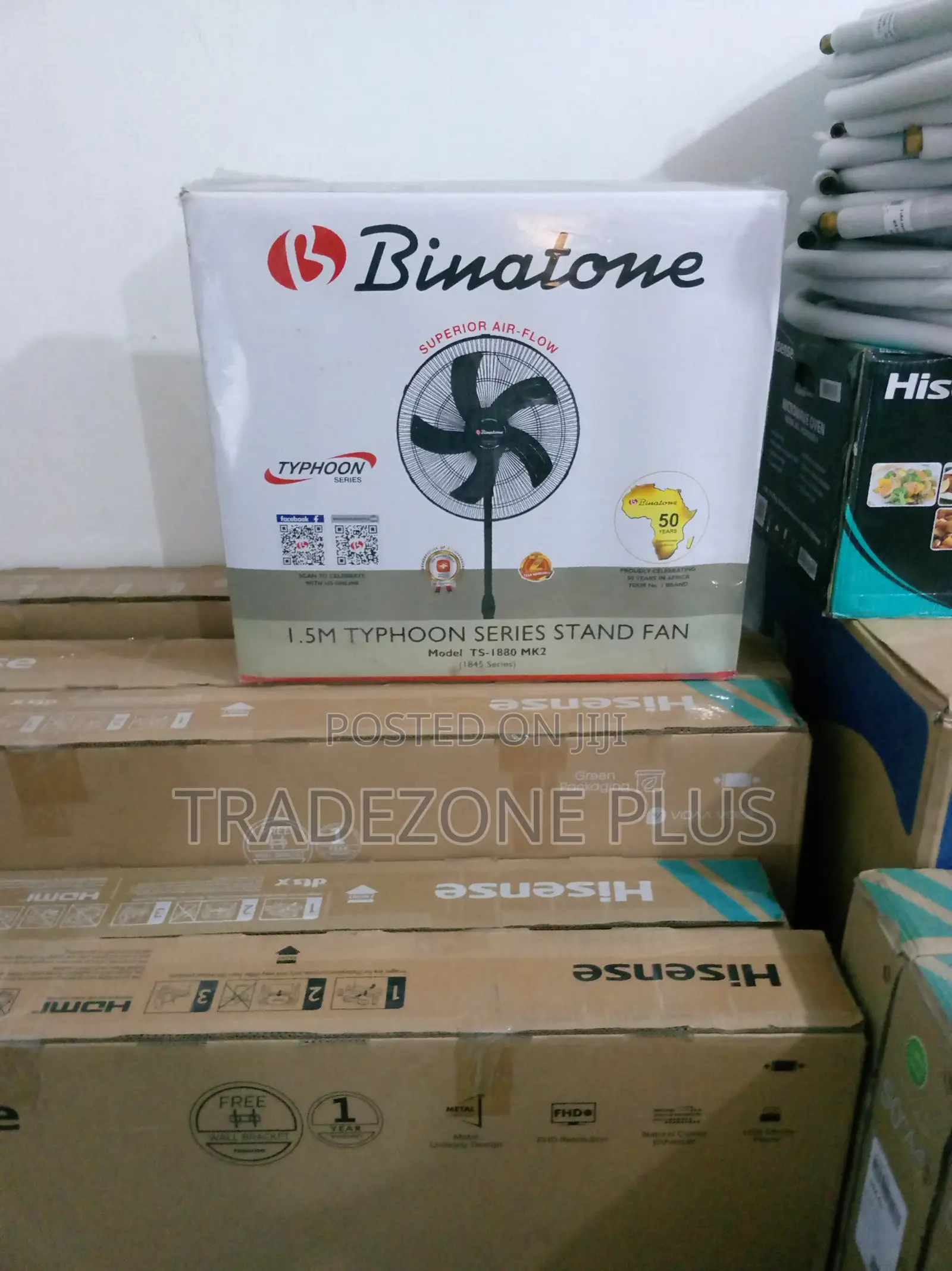 Effective Binatone Ts-1880mk2 Typhoon Standing Fan