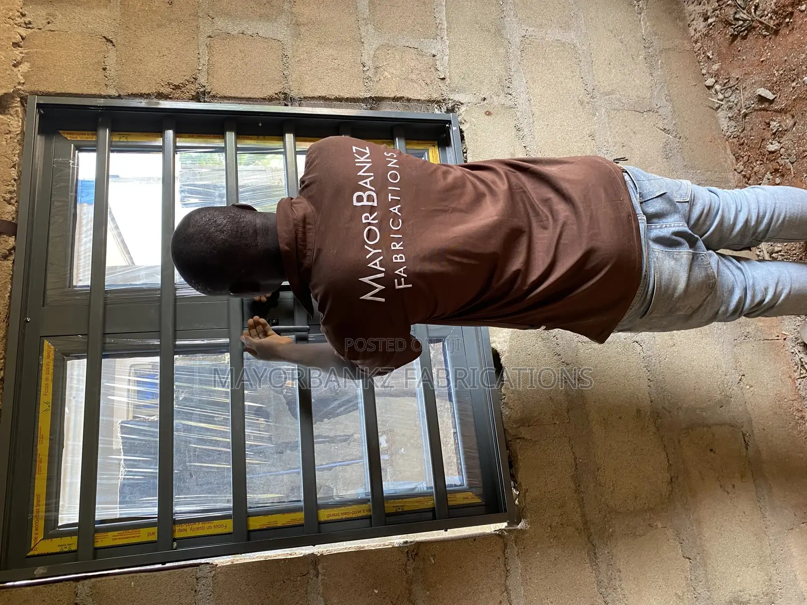 3 in 1 Casement Window Consisting of Burglary and Net