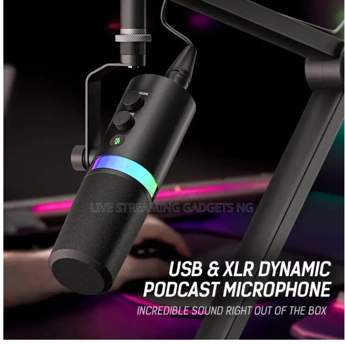 Nv7 or Sdm70 Professional Dynamic Podcast RGB Microphone