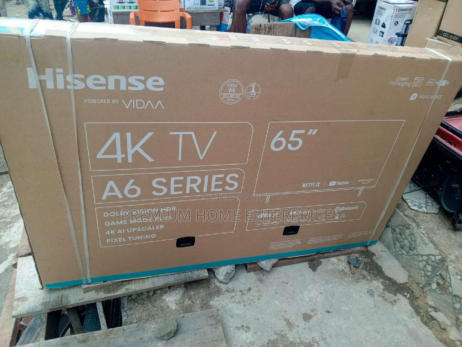 Hisense 65"Inches Uhd Smart Netflix Tv + Wall Bracket