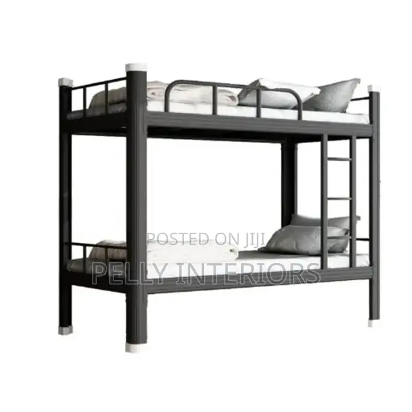 Bunk Bed Metal Frame 3*6ft - Black
