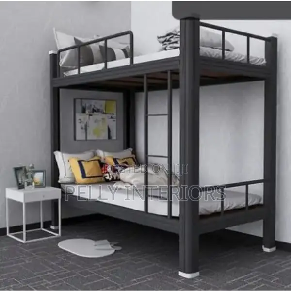 Bunk Bed Metal Frame 3*6ft - Black
