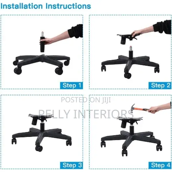 Office Chair Replacement Base,Bottom Plate, Hydraulic,Caster
