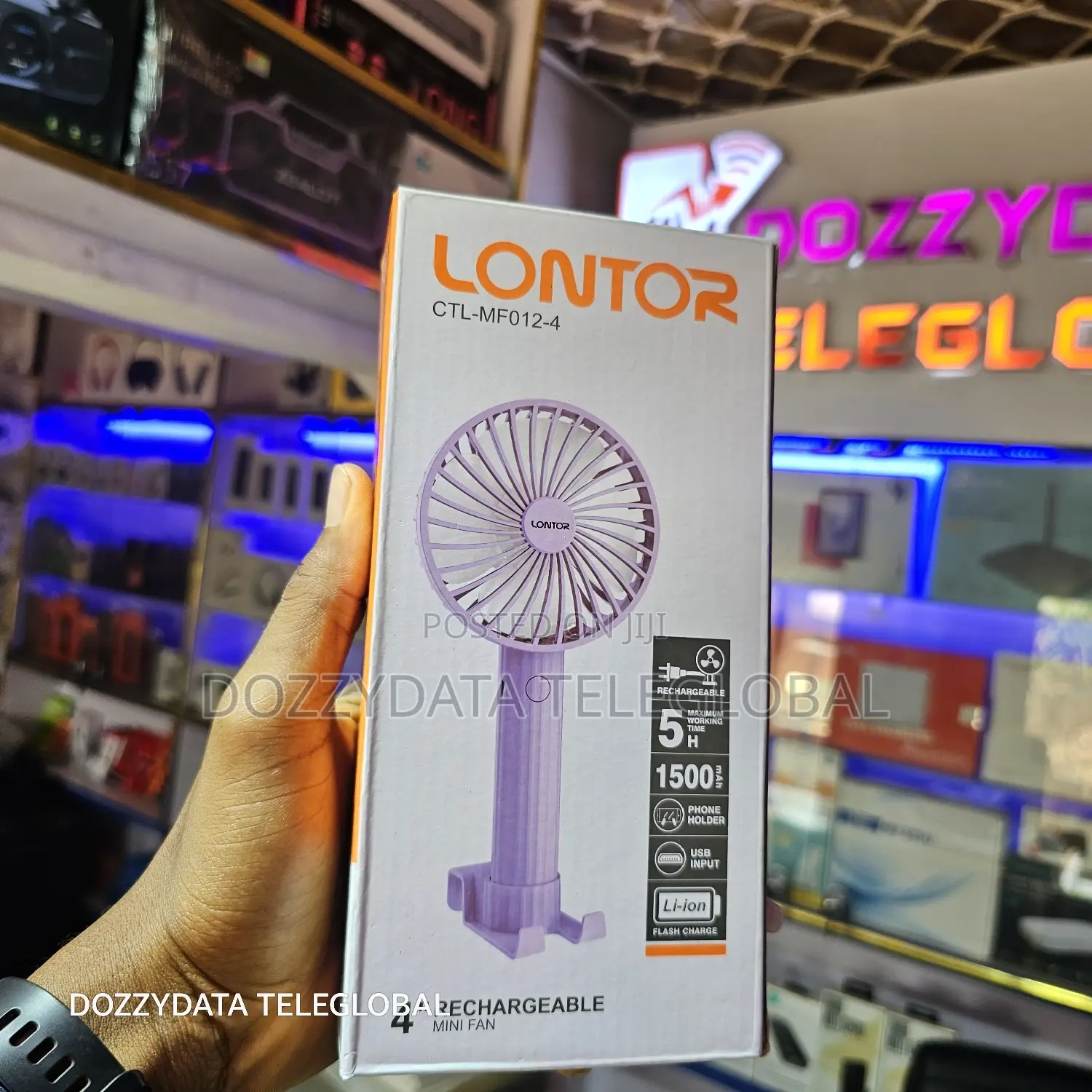 Lontor 4in1 Lontor 4 Inch Rechargeable Mini Fan CTL-MF012-4