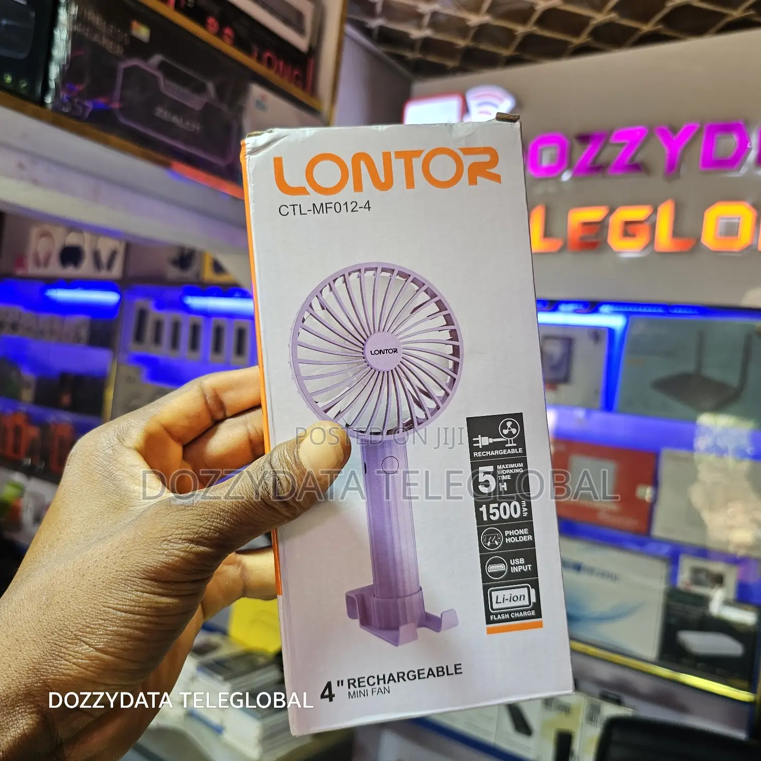 Lontor 4in1 Lontor 4 Inch Rechargeable Mini Fan CTL-MF012-4