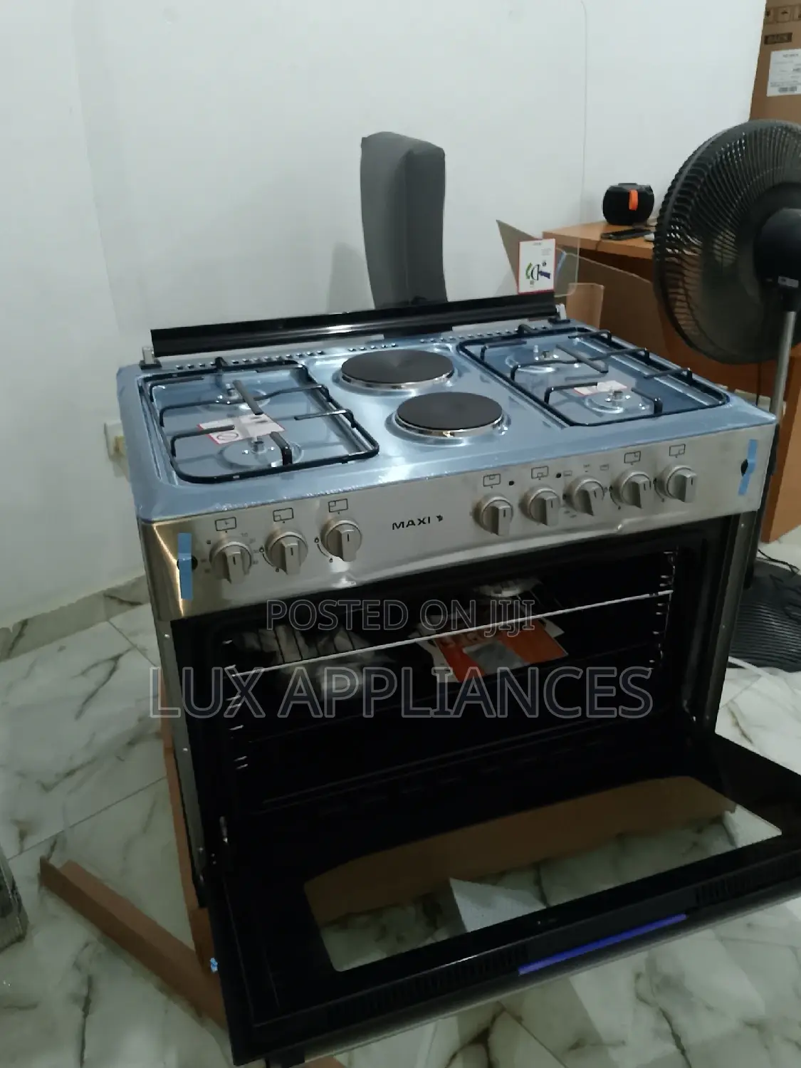 The New Maxi Electric and Gas Cooker With Oven