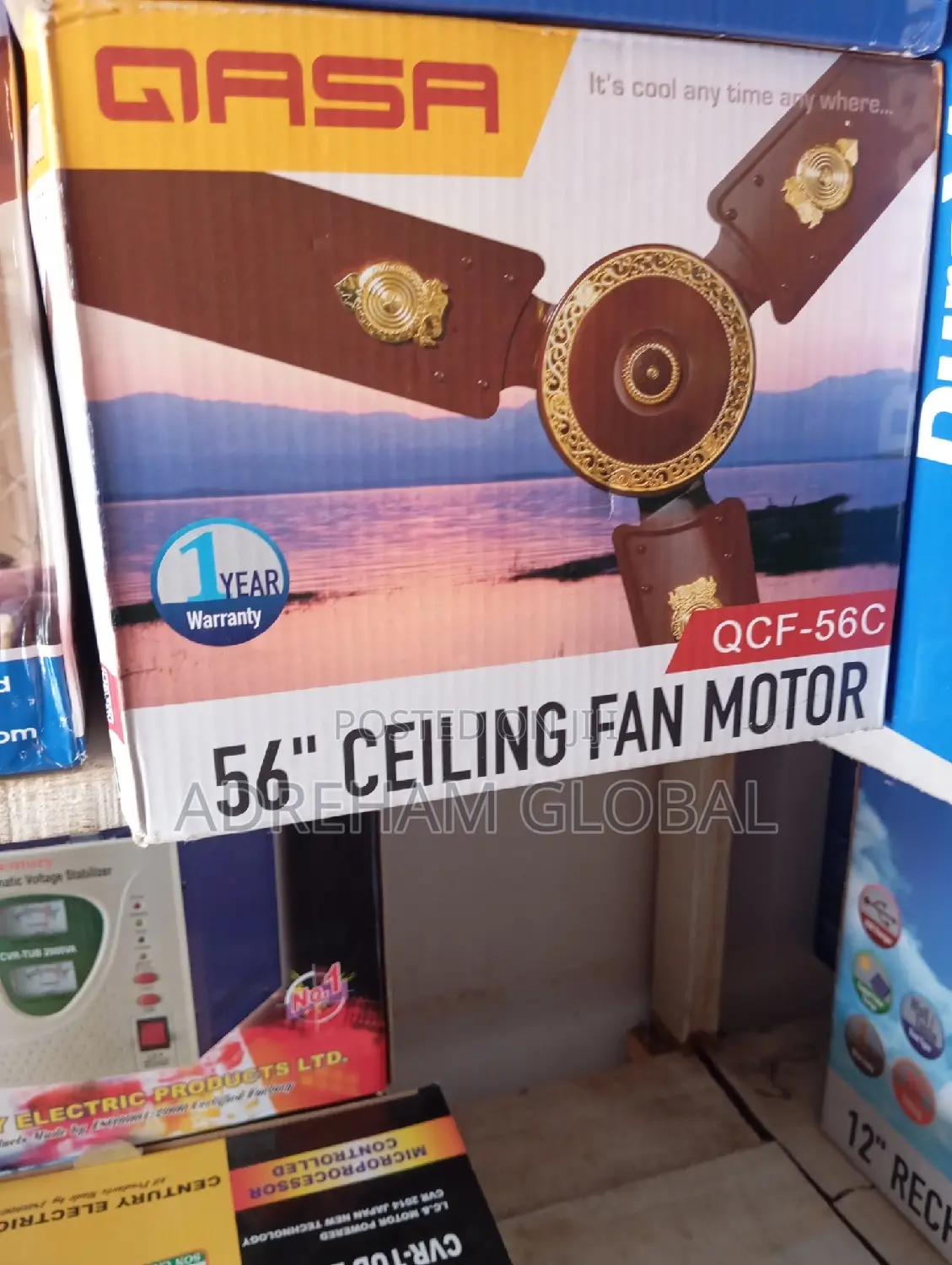Qasa "56 Ceiling Fan Motor QCF-56c.