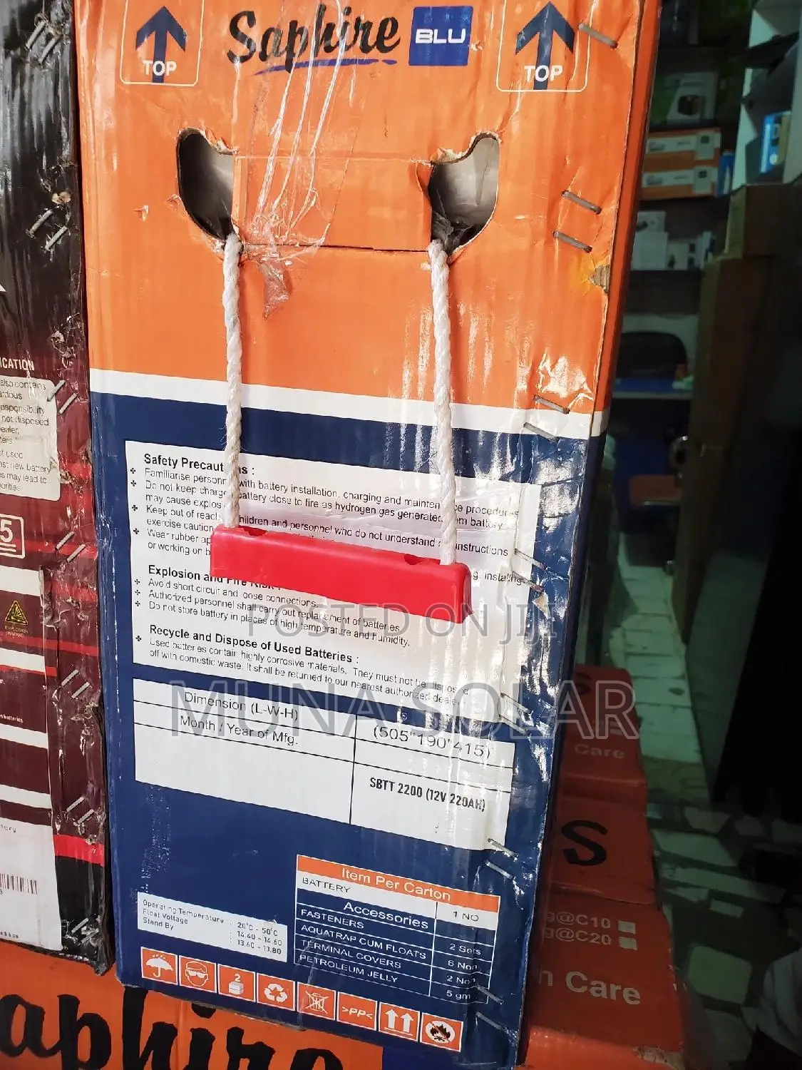 220ah 12v Saplite Tubular Battery