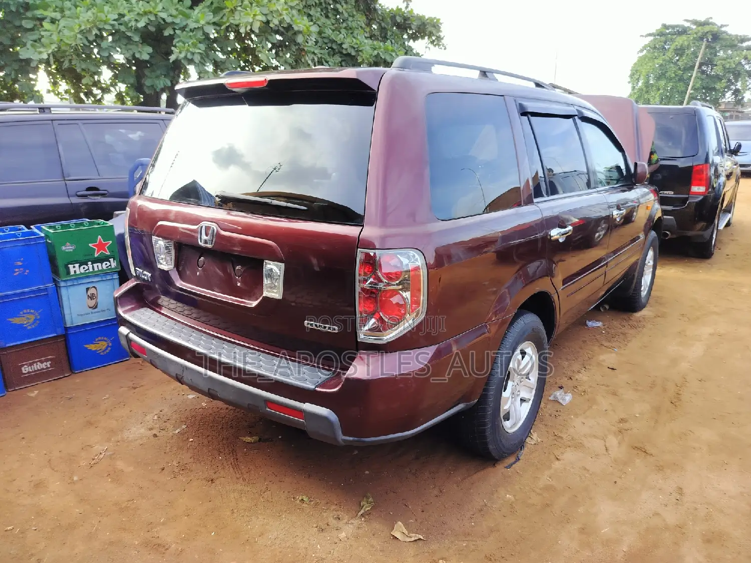 Honda Pilot EX-L 4x4 (3.5L 6cyl 5A) 2008 Burgundy