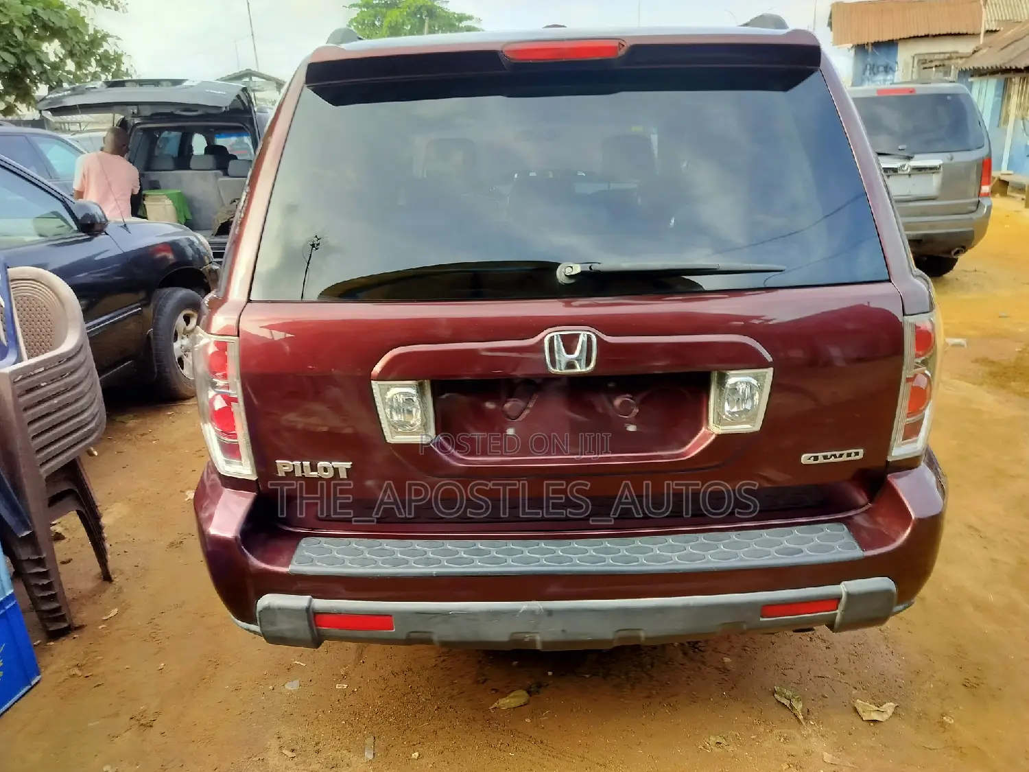 Honda Pilot EX-L 4x4 (3.5L 6cyl 5A) 2008 Burgundy