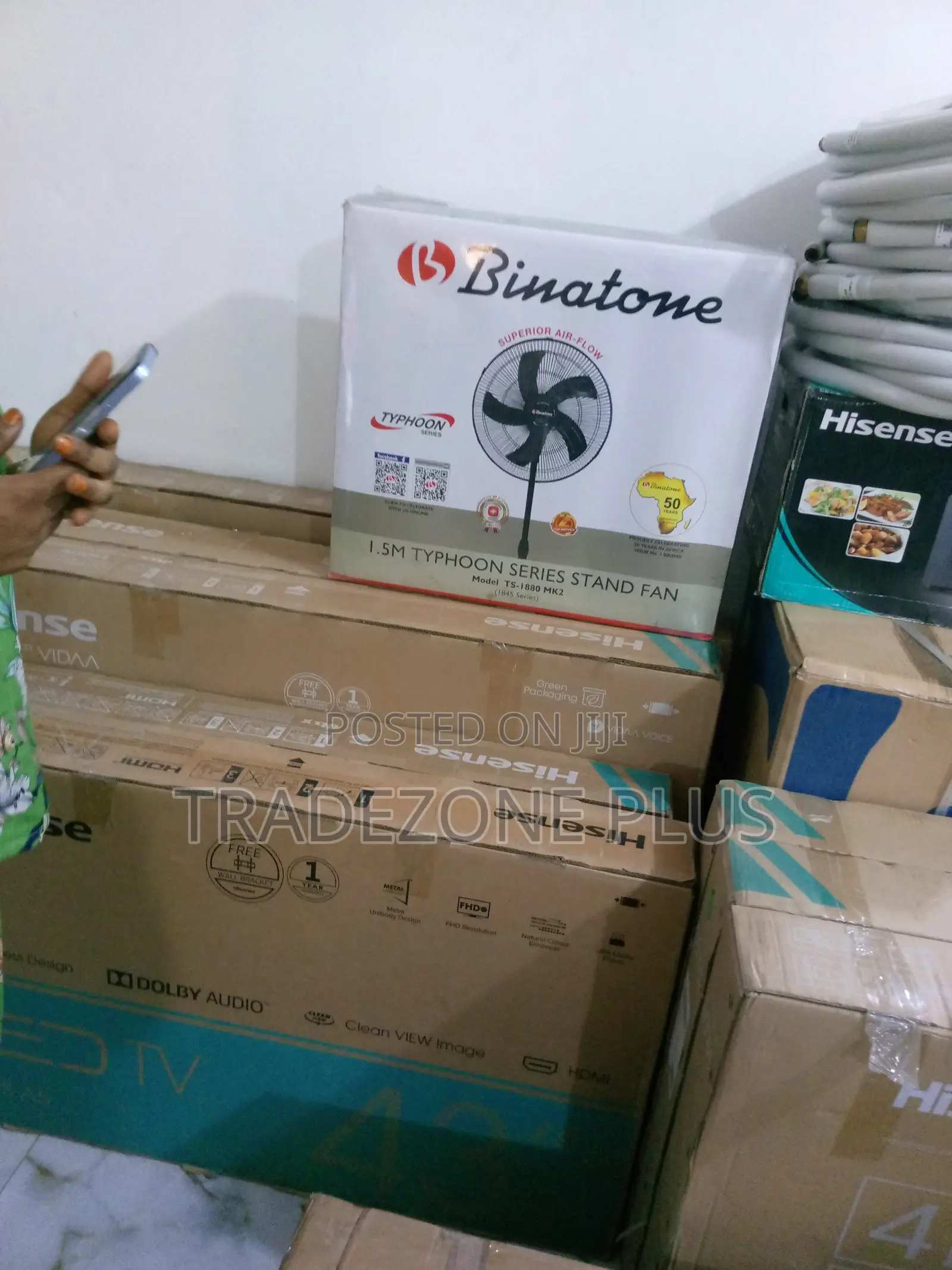 Top Quality Binatone 1.5M Typhoon Series Standing Fan