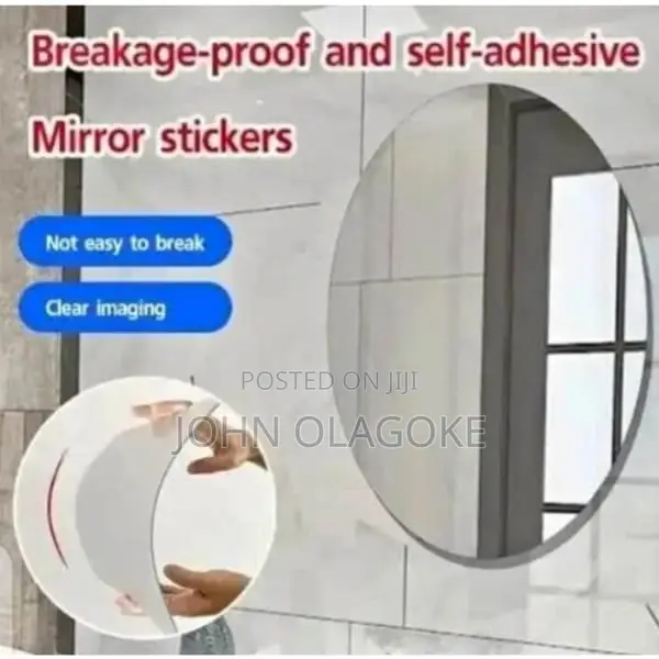 Oval Acrylic Adhesive Flexible Mirror