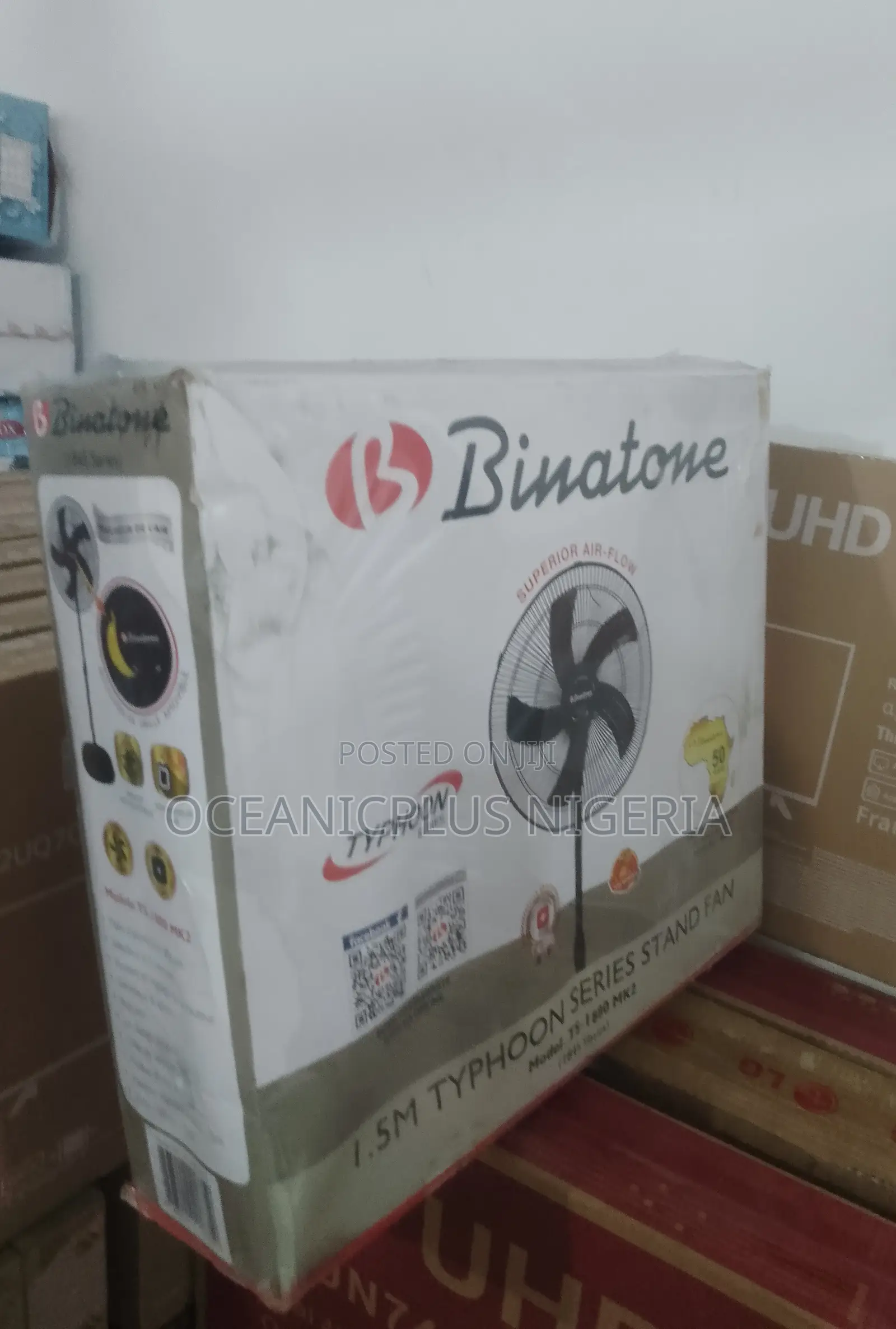 New In! Binatone Non-Rechargeable Standing Fan! 