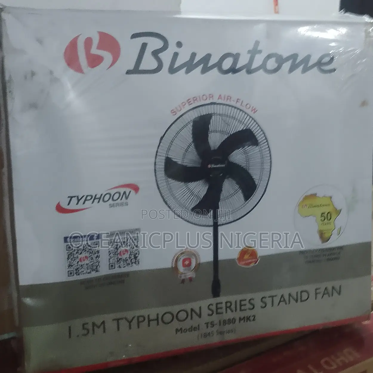 Binatone Ts-1880 Non-Rechargeable Standing Fan