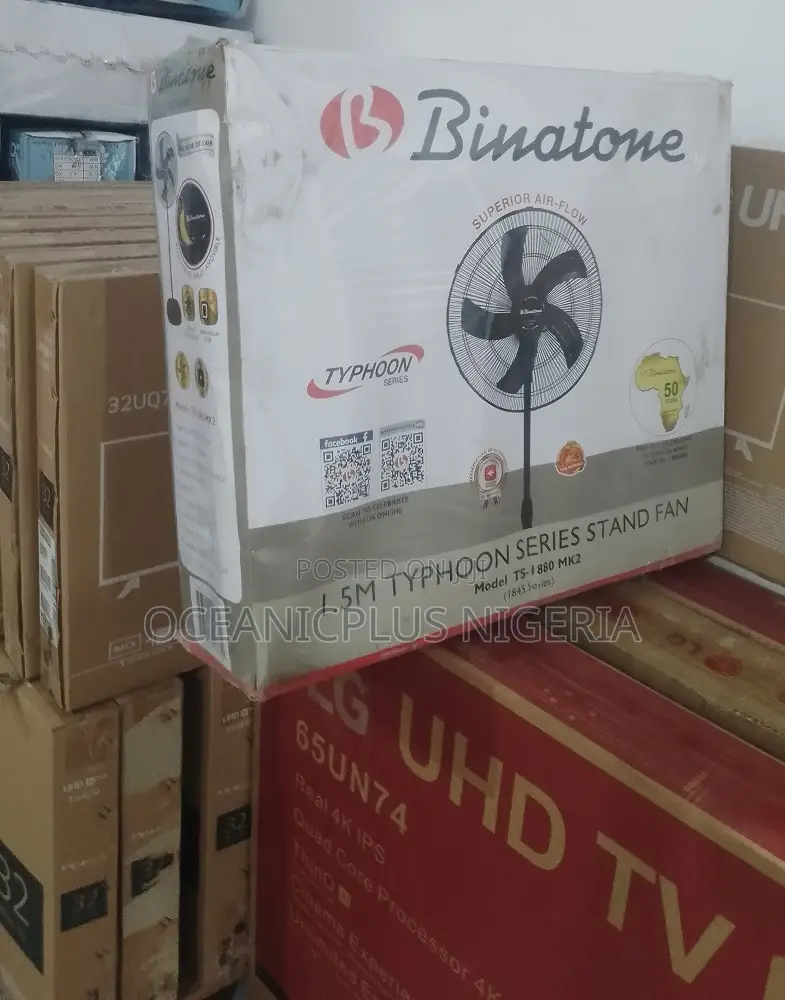 Fast Selling Binatone Ts-1880 Non-Rechargeable Standing Fan