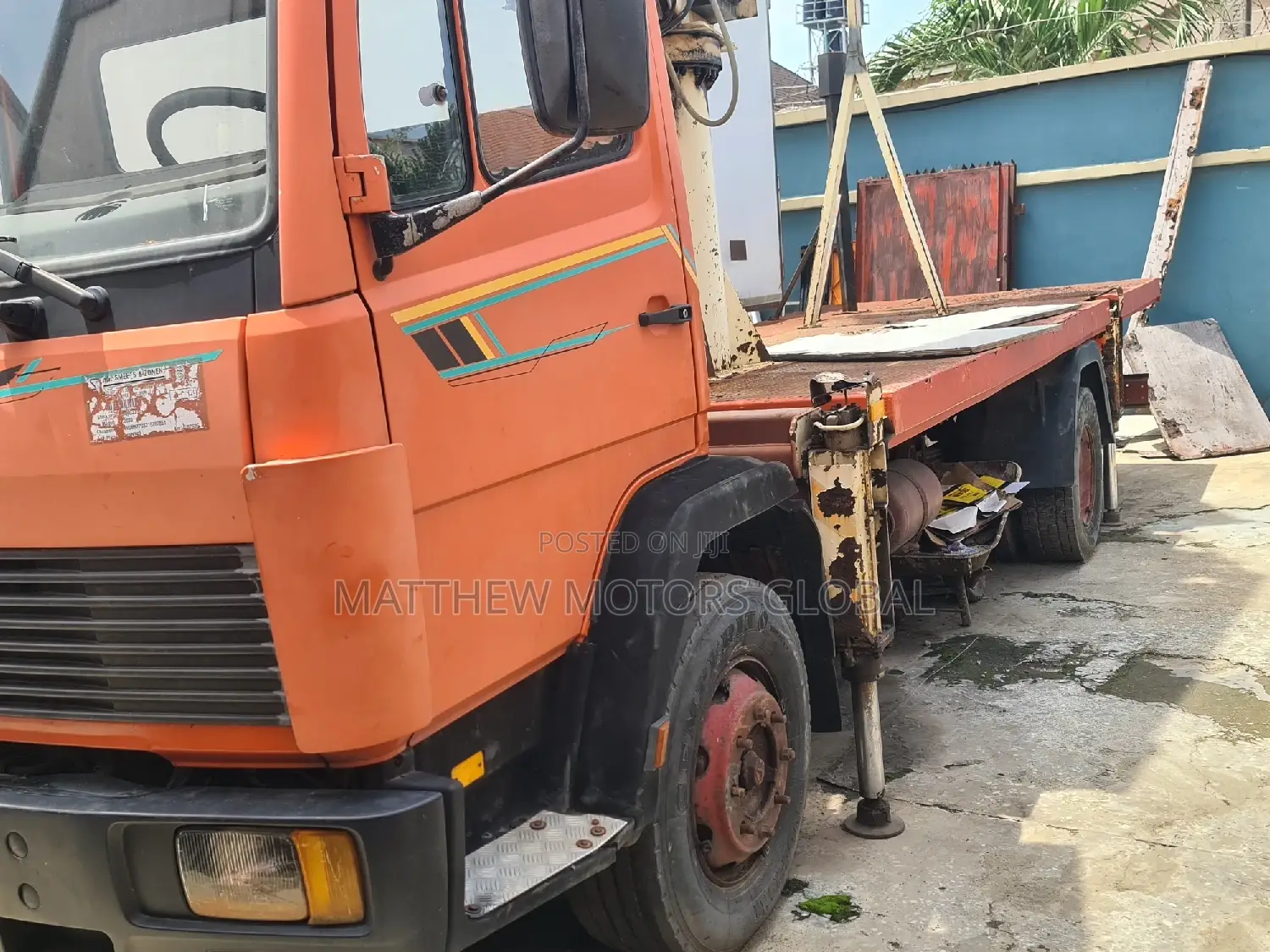 Foreign Used Mercedes Benz Street Lights Maintenance Truck