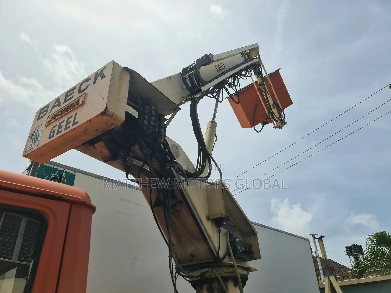 Foreign Used Mercedes Benz Street Lights Maintenance Truck