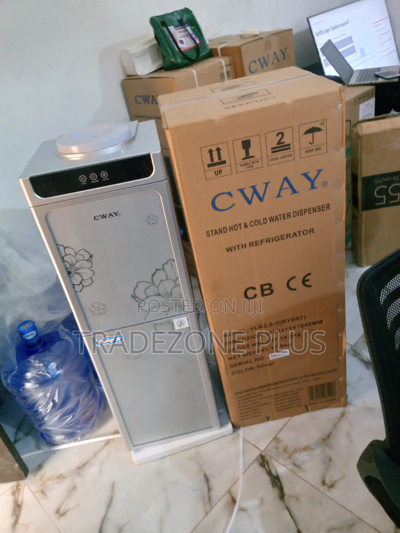 Amazing Silver Water Dispenser With Fridge