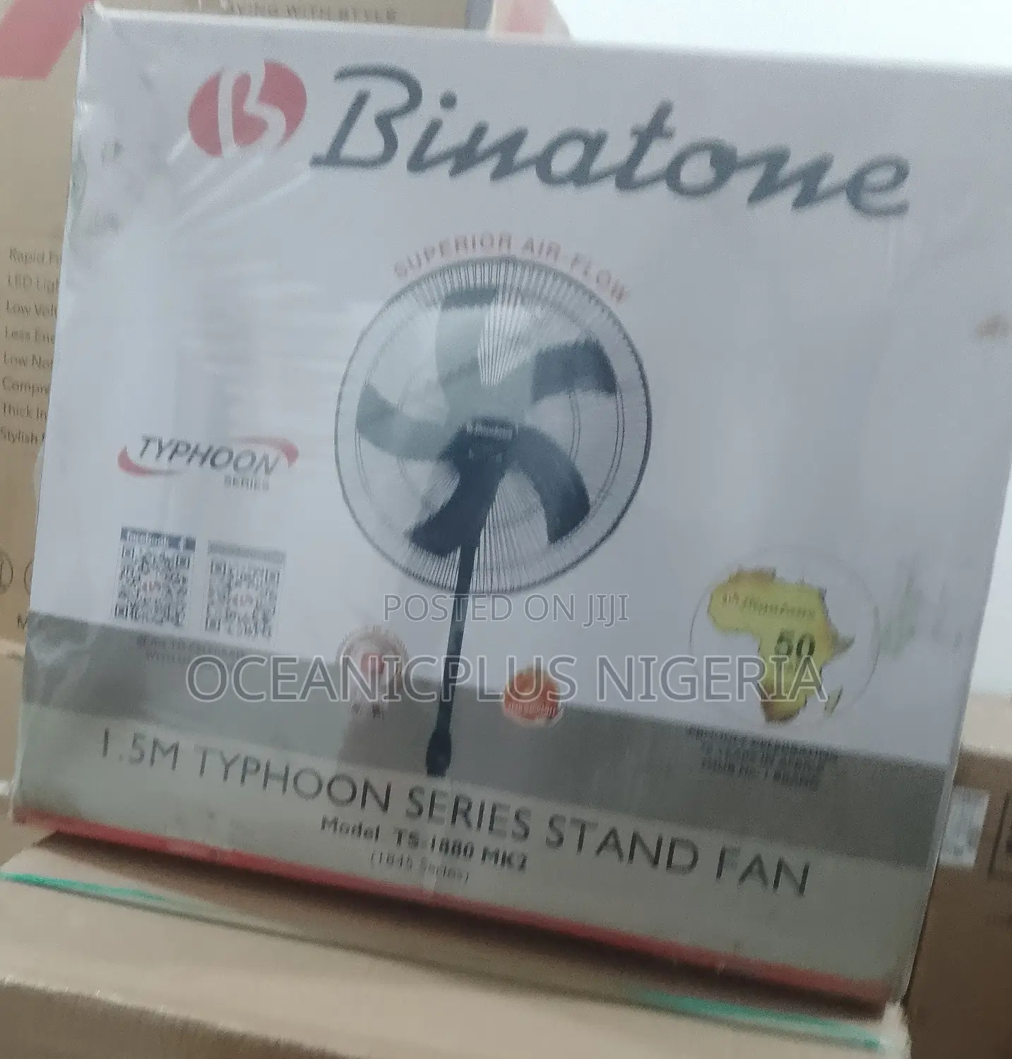 Brand New Binatone 18 Inchesnon-Negotiable Standing Fan