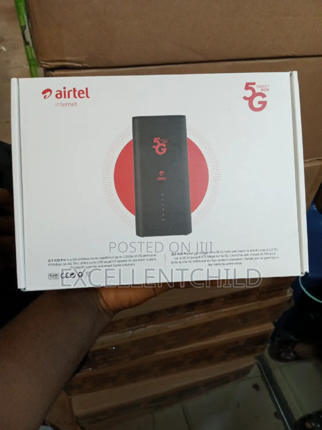 Airtel 5g Smart Box Wifi Router X25 Broad Band