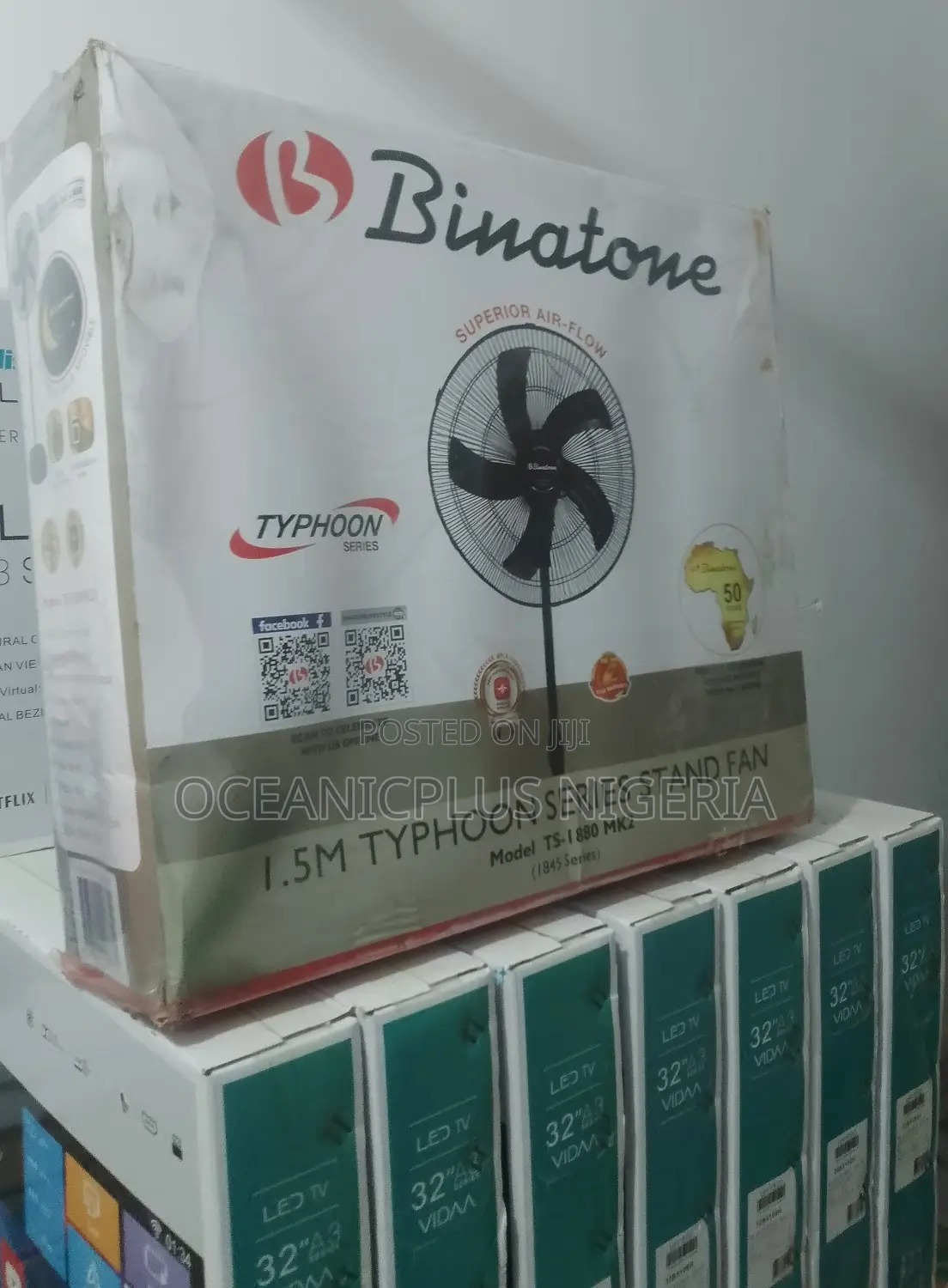 Binatone Ts-1880 Non-Rechrgeable Standing Fan