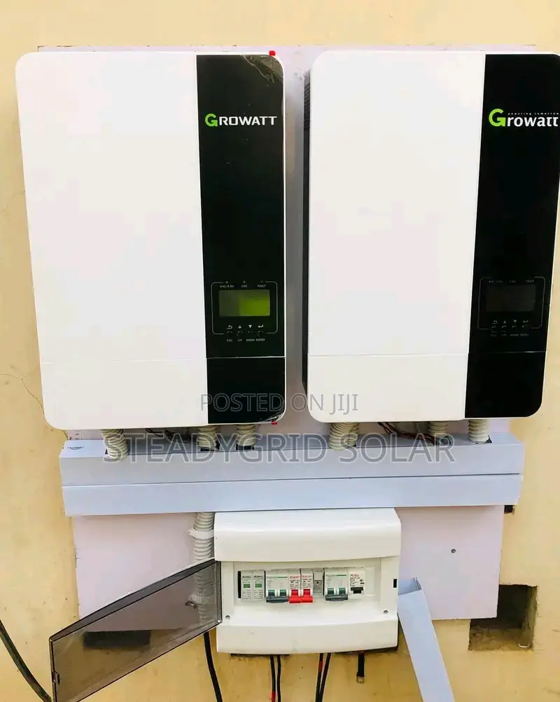 Heavyduty GROWATT 10kva Solar Powered Inverter Installation